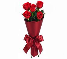 Букет 5 Красных роз Эдлесс Лав в Павлова