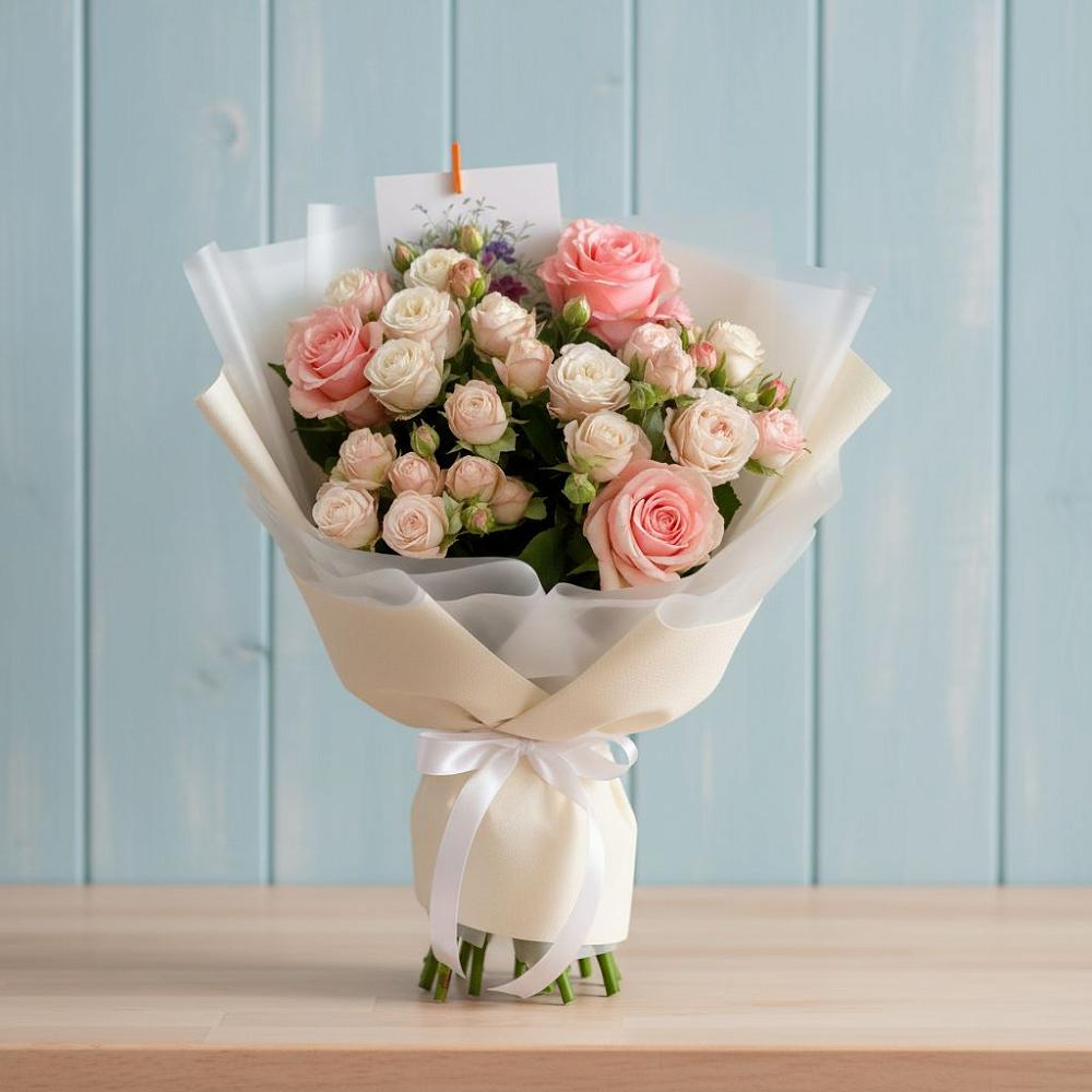 Букет цветов из: Розы в Павлова