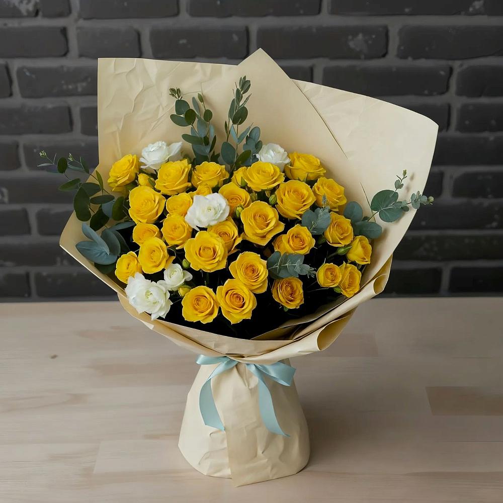 Букет цветов из: Розы в Павлова