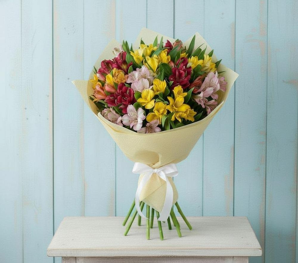 Букет цветов из: Альстромерии в Павлова
