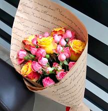 Букет цветов из:  Розы в Павлова
